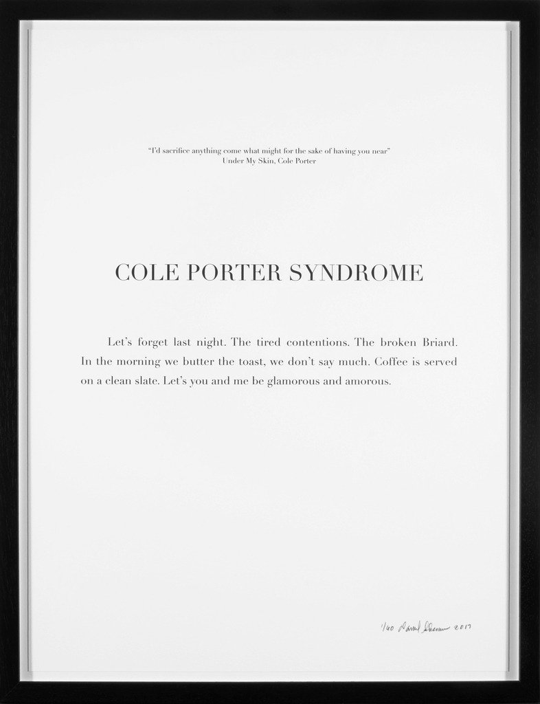 Cole Porter Syndrome