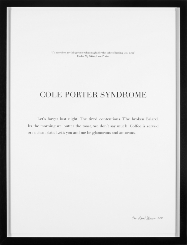 Cole Porter Syndrome